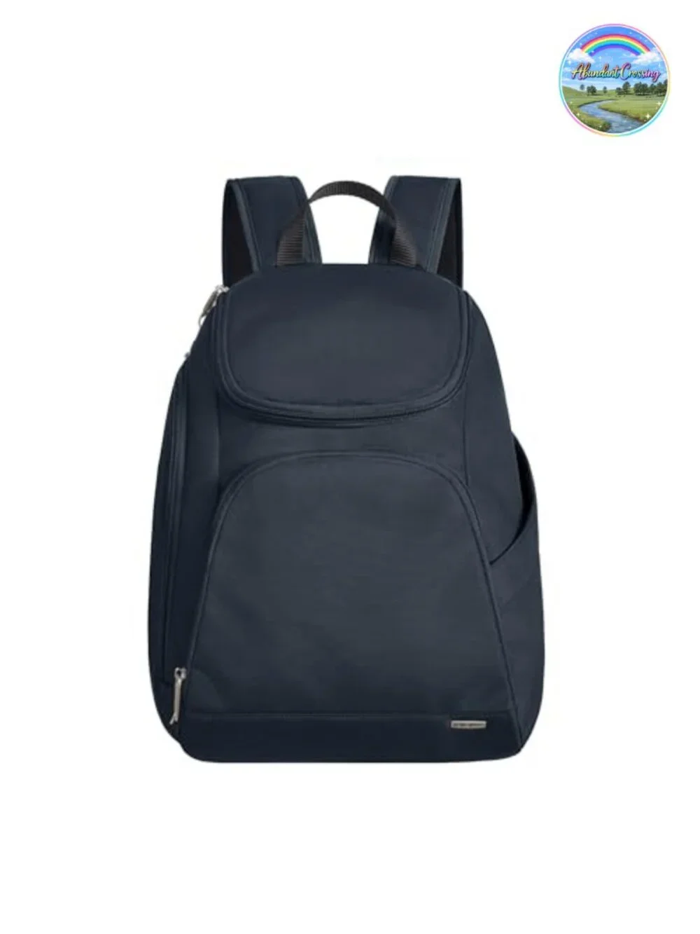 Anti-Theft Backpack with RFID Blocking and Locking Zippers